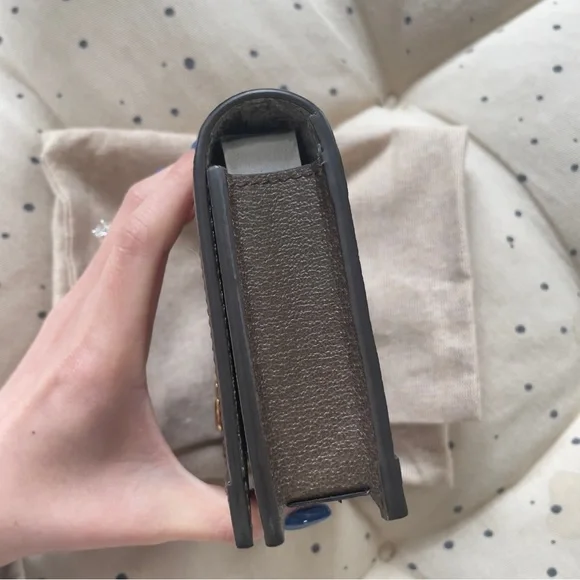 Gucci Supreme Ophidia Beige and Brown Playing Card Wallet Red and Green Stripe - Picture 9 of 13